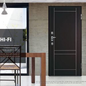 Ușă securizată cu blocare dublă și cilindru securizat Dierre HI-FI