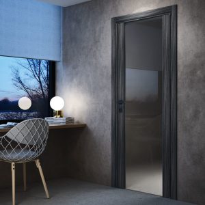 Ușă interior DoorArreda Luce LV20 grey glass satin grey